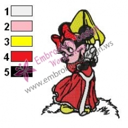 Minnie Mouse Cartoon Embroidery 6